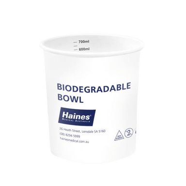 Biodegradable Bowl 700ml -Ctn 500 No Lid